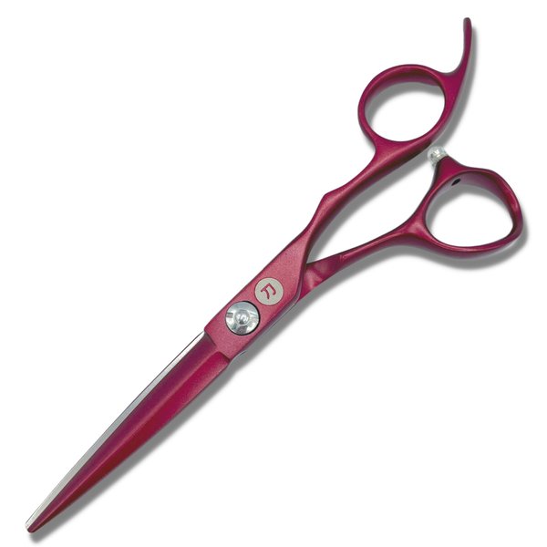 Saki Red Hair Cutting Scissors - 6" Inch Red Hair Shears - Red Titanium Finish - Professional Use - 440C Japanese Steel