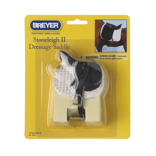 Breyer Traditional Stoneleigh II Dressage Saddle - Black (1: 9 Scale), Multicolor