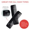 GOODY Ace Classic Bobby Pocket and Purse Hair Comb - 5 Inch, Black - Great for All Hair Types - Fine Comb Teeth for Thin to Medium Hair