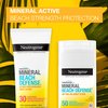 Neutrogena Purescreen+ Mineral Beach Defense On-The-Go Body Sunscreen Stick with Broad Spectrum SPF 50, Water Resistant UVA/UVB Protection, Absorbs Quickly & Dries Clear, 1.5 oz