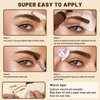 UCANBE 25PCS Eyebrow Stamp Stencil Kit With Dual-Color Eyebrow Stamp Pomade,20 Reusable Eyebrow Stencils,Finising Powder,Brush,Eyebrow Razor,Zipper Pouch,Waterproof Eye Brow Stamping and Shaping Kit02
