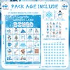 Liliful 35 Pcs Winter Bingo Games Christmas Bingo for Adult Boy Girl 24 Players Winter Wonderland Card Game Set Christmas Party Games for Teens School Family Winter Holiday Christmas Party Games Favor