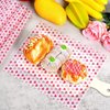 100Pcs Wax Paper Deli Paper Sheets Sandwich Wrap Parchment Paper Picnic Paper Sheets for Food Basket Liner Heart-Shaped Wax Paper Use to Party，kitchen,Restauran
