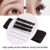 Lash tile holder, 7-15mm False eyelash tray eyelash extension bracket, portable false eyelash tray strap acrylic hand eyelash support for false eyelash grafting Extension Hand Pallet Lash Holder