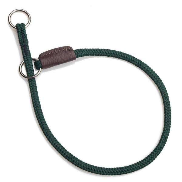 Mendota Pet Show Slip Collar - Made in The USA - Hunter Green, 26 in