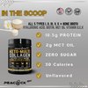Peacock Max Hydrolyzed Multi Collagen Peptides Unflavored Protein Powder (1 Pack, Keto Coconut MCT)