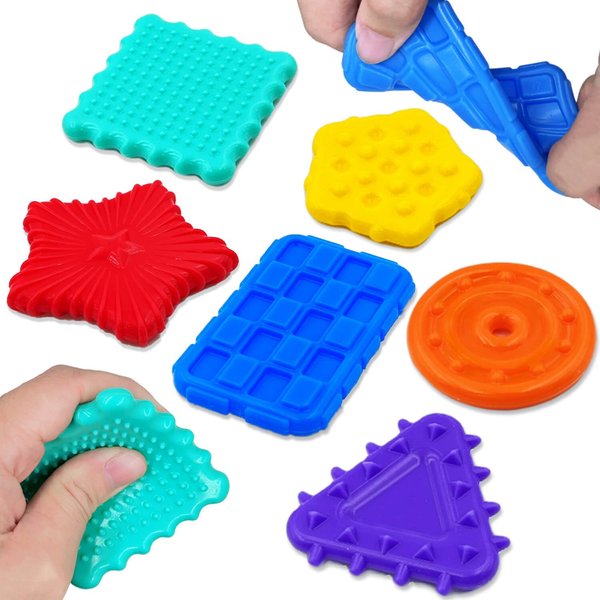 Sensory Fidget Toys for Kids Toddlers - Squishy Textured Sensory Fidget Toys for Kids with Autism, Fidgets for Classroom, Stress Anxiety Relief Toys Calm Down Toys for Boys Girls Gifts