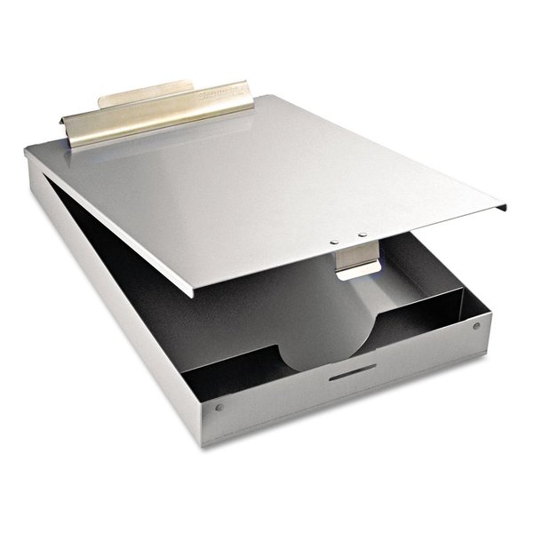 Saunders Recycled Aluminum Redi-Rite Storage Clipboard with Self-Locking Latch – Lightweight, Weather-Resistant Lacquer Finish Stationery Box. Office Products, Silver, Letter