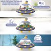 JDS Educational UFO Observation Display - Portable Fishbowl, Insect/Critter Habitat, Terrarium, Enclosure, and Plant Observatory with Magnifying Glass - STEM Toy for Kids