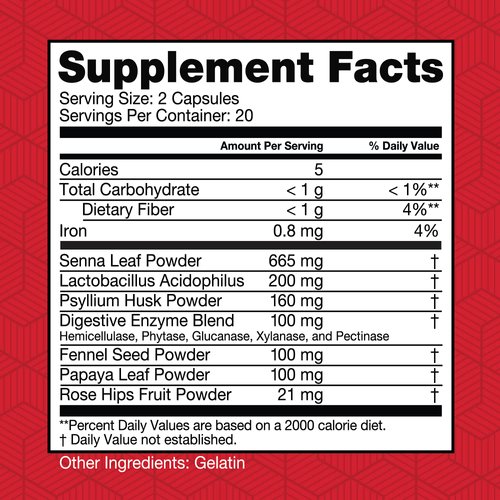 Health Plus Herbal Detox+ (10-Day Cleanse) 40 Capsules, 20 Servings