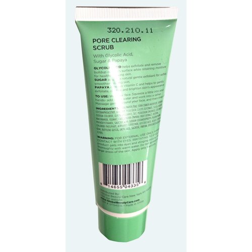 Global Beauty Care Blemish Control Pore Clearing with Glycolic Acid Scrub Sugar & Papaya 2.5fl oz 74ml (Set of 2)