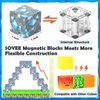 Magnetic Blocks - Build Mine Magnet World Forest Mine Set Magnet Building Blocks Kids Toys for 3+ Year Old Boys & Girls 1'' Magnetic Cubes STEM Sensory Building Toys Kids Game Xmas Gifts