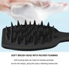 QrBxa Hair Scalp Massager, Shampoo Brush, Scalp Exfoliator, Silicone Hair Scrubber for Hair Growth and Dandruff Removal, Hair Shower Comb Brush, Long Handle Easier to Grip