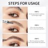 4-Tipped Microblading Eyebrow Pen, 2024 Upgraded 3D Waterproof Magic Eyebrow Pencil Contouring Pen, Long-Lasting Natural Fine Stroke Magic Eyebrow Pen (519C01#Light Brown)