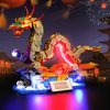 DALDED LED Lighting Kit for Lego Auspicious Dragon, LED Light Compatible with Lego 80112 Building Block Models (Remote Control Version)