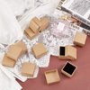 PH PandaHall 48 Pack Ring Box, 1.5x1.5x1.1 Inch Jewelry Gift Boxes Square Cardboard Jewelry Box with Foam Small Earring Packing Box for Selling Weddings Mother Birthdays Christmas Valentine Business