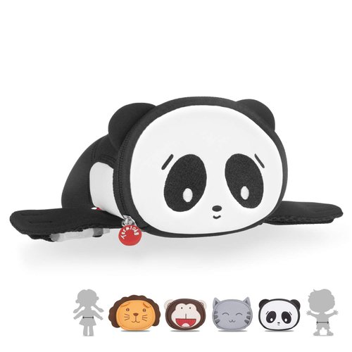Termichy Kids Waist Bag Cute 3D Cartoon Bear Animal Travel Kids Fanny Pack For Babies Girls Toddler Children Sport Camping Trip Makeup Masquerade Toy Christmas Gift, Parent-child Dressing(Panda)