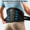 FREETOO Back Brace for Lower Back Pain Relief with Pulley System,Lumbar Support Belt for Men & Women with Lumbar Pad, Ergonomic Design and Soft Breathable 3D Knit Material,for Herniated Disc,Sciatica
