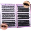 JIMIRE Fluffy Lash Clusters 476Pcs Volume Cluster Eyelash Extensions Mink D Curl Eyelash Clusters 6 Styles Mix Individual Cluster Lashes for Beginners Friendly Easy to Use(30+40+50+60+80+100D,12-18MM)