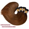 P4/30 Highlight Human Hair Bundles Straight Bundles Human Hair 22 24 26Inch Human Hair Straight Human Hair Bundles Ombre Brown Bundles Human Hair Double Weft Hair Extensions (P4/30-ST-22 24 26)