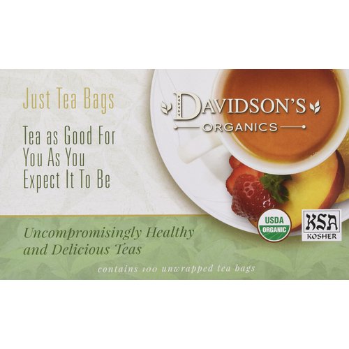 Davidson's Organics, Vanilla Essence, 100-count Unwrapped Tea Bags