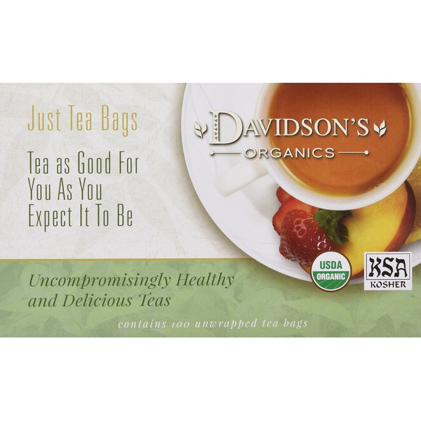 Davidson's Organics, Vanilla Essence, 100-count Unwrapped Tea Bags