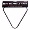 Mini Triangle Pool Rack | Black Miniature Pool & Billiards Accessory | Fits 1.5" Pool Balls That Suit Compact Pool Tables
