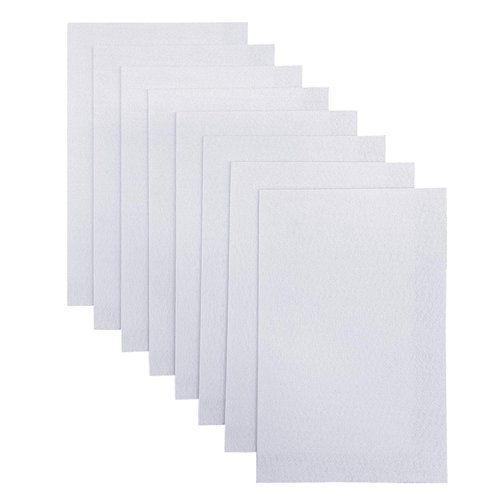 Jtnohx Stiff Felt, 2mm Thick Felt Sheets for Crafts, 8"x12" Hard Felt Fabric Squares for DIY Projects (White)