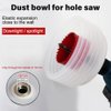 6 1/8 inch & 4 1/8 inch Hole Saw for Recessed Light,105mm & 155mm Handy Hole Saw Kit Set(6 1/8 & 4 1/8 inch), red