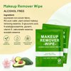 100 Count Makeup Remover Wipes Bulk Individually Wrapped, Travel Towelette Makeup Remover Individual Gentle Cleansing for Face Mascara Lipstick Remove Makeup