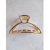 Rose gold silver or dark silver tone metal hair claw clip Set B (Primary color: Silver)