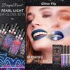 AKARY 3Pcs Matte Liquid Lipstick Set, Glitter Diamond Shining Lip Gloss Gothic Makeup Set 24 Hour Long Lasting Waterproof, Halloween Makeup Lipsticks Gift Kit for Women Girls Party, Cosplay Makeup (Set D)