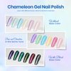 Beetles Glitter Gel Nail Polish Set Summer 6 Pcs Nebula Halo Chameleon Pastel Pink Purple Blue Glitter Gel Polish Soak Off Uv Nail Lamp Gel Polish Gifts for Women Girls