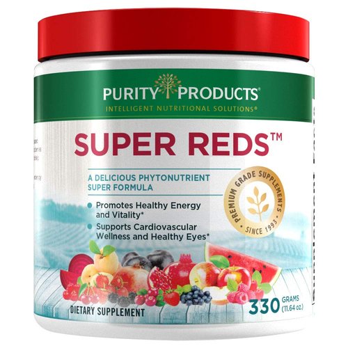 Purity Products Super Reds Powder Phytonutrient Superfood Drink Mix w/FloraGLO Lutein - Phytonutrient Blend containing Polyphenols, Antioxidants & More - 330 Grams - 30 Day Supply