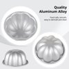 Homaisson 16Pcs Pudding Cup Molds, 3.7''x1.77'' Mini Fluted Cake Pans, Small Fluted Cake Pans for Baking，Non-Stick Jelly Molds, Easy to Demold, Pudding Cake Pan Nonstick