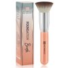 Foundation Brush, HEYMKGO Flat Top Kabuki Foundation Brush for Liquid Makeup, Professional Synthetic Makeup Brushes for Blending Liquid Powder or Cream Beauty Face Makeup Tools