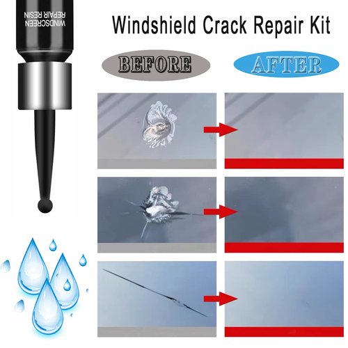 LARDERGO Car Windshield Crack Repair Kit, Automotive Glass Nano Repair for Car, Window Glass Liquid Repair Set, Crack Repairing for Car - 6PCS