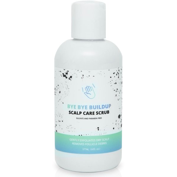 FoxyBae Scalp Scrub Hair Treatment - Exfoliating and Nourishing Detox Hair Care - Deep-Cleansing - Exfoliates & Moisturizes – Clarify Scalp Build Up - Scalp Massager for Hair Growth - 6 Fl. Oz