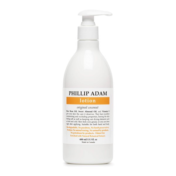 Phillip Adam Coconut Hand and Body Lotion - Lightweight Moisturizer for All Skin Types - 13.5 Fl Oz