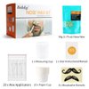 Nose Hair Removal - Wax Kit for Men and Women with 50g, 20 Applicators, 10 Pods, 1 Measuring Cup, 8 Moustache Stencils