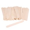 Hair Removal Hard Wax Beans 50pcs Wooden Wax Spatula Tongue Depressor Disposable Facial Mask Hair Remove Cream Applicator Wax Spatula Tongue Depressor Disposable Stick Underarms Back and Chest