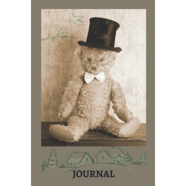 JOURNAL: TEDDY BEAR JOURNAL, VINTAGE, 120 PAGES