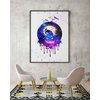 Uhomate Jack and Sally Nightmare Before Christmas Home Canvas Prints Wall Art Inspirational Quotes Wall Decor Living Room Bedroom Bathroom Artwork C027 (8X10)