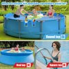 4Pcs Poolside Cup Holders for Above Ground Pools, Pool Cup Holders for Drinks Above Ground Pool Accessories No Spills with Sturdy Plastic Pool Drink Holder Fits 2 Inch or Less Round Top Bar