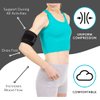 BraceAbility Bicep Band - Upper Arm Compression Sleeve Support Brace for Tendonitis Treatment, Tears, Swelling Relief, Injuries, Tendon Rupture, Brachii Muscle Strains, Tricep Pain Wrap (One Size)