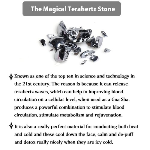 SAEEYCUE Terahertz Stone Gua Sha Scraping Tools Lymphatic Drainage Massager (b)