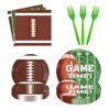 Football Party Favors, 96 Pcs Football Party Decorations-Serves 24, Birthday Plates and Napkins Kit for Football Sports Theme Game Day Tailgate Party Decorations