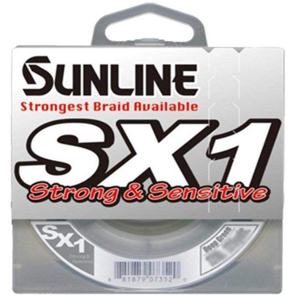 Sunline SX1 Braided Fishing Line (Dark Green, 30-Pound Test/125-Yard)