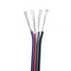 C-able 100ft(30.5m) 22 AWG 4Pin RGB Wire Extension Cable with Spool, Led Lights Wires Strip Extend Wire for 5050 3528, with 8PCS RGB Led Strip Connectors