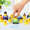 20 Pcs Jeep Ducks Rubber Ducks, 2.8 Inch Jeep Ducks for Ducking, 10 Rubber Ducks Assortment with 10 Jeeps, Ducks for Jeeps Collection, Valentines Day Birthdays Gifts Party Favors, Baby Bath Toy